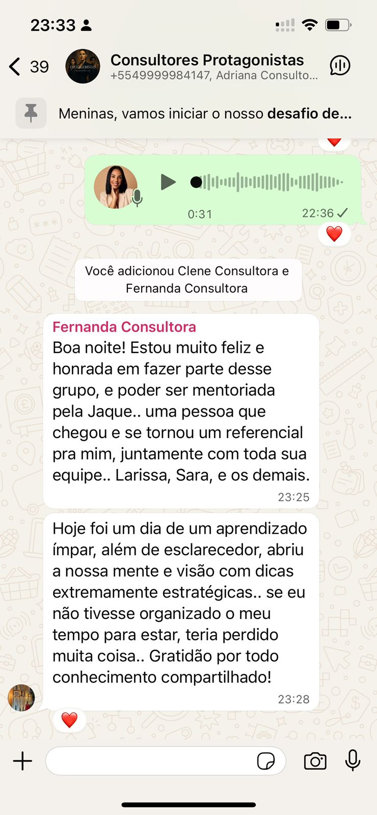 Depoimento de Fernanda