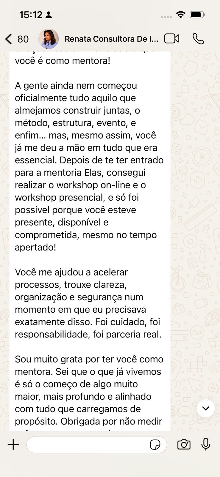 Depoimento de Renata